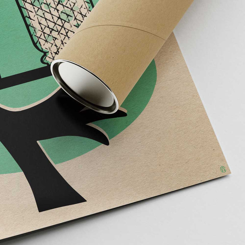 Mojito poster corner and shipping tube