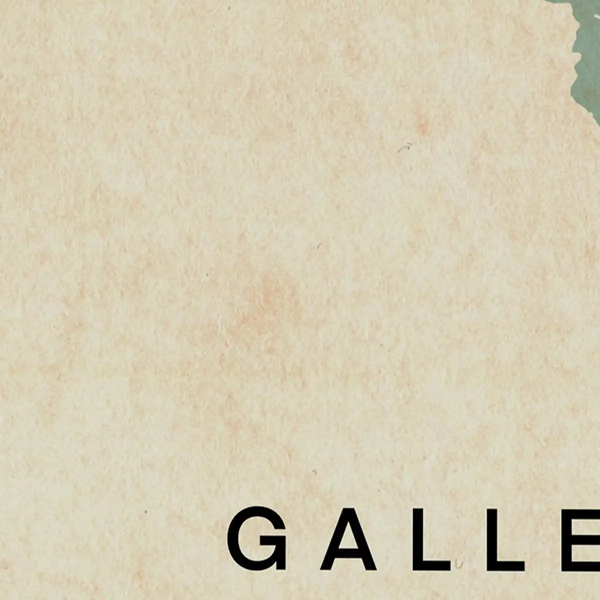 Close-up of the Galle map poster