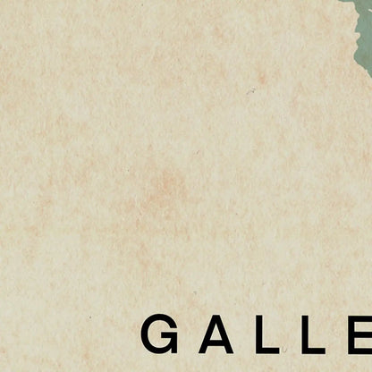 Close-up of the Galle map poster