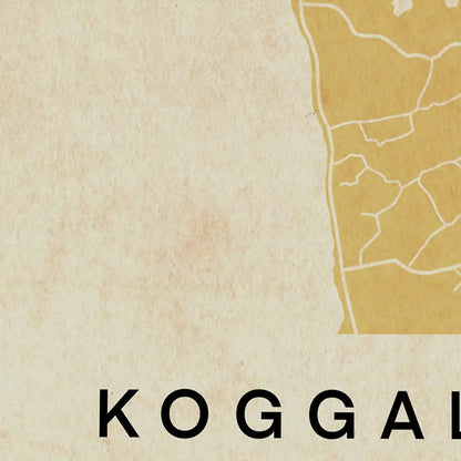 Close-up of the Koggala map poster