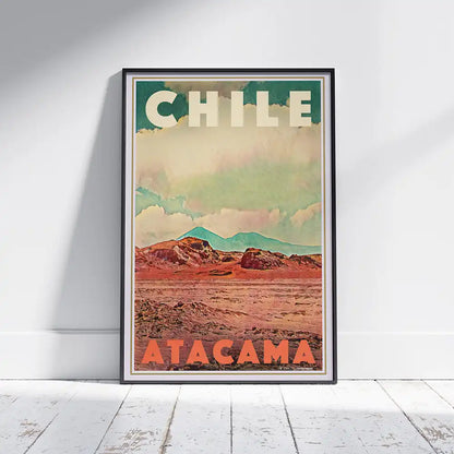 Limited edition Atacama Desert travel poster – Chile wall art by Alecse