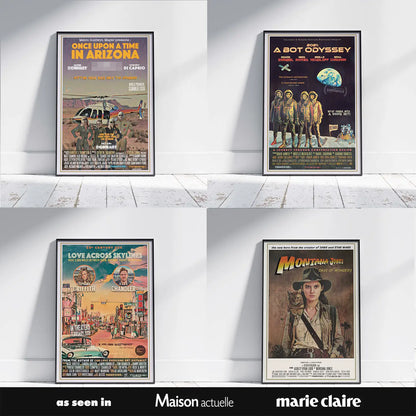 Custom movie poster commission by Alecse – personalized vintage film poster artwork