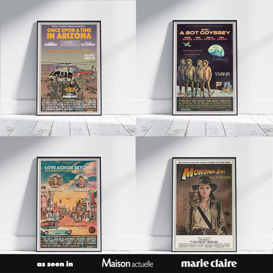 Custom movie poster commission by Alecse – personalized vintage film poster artwork