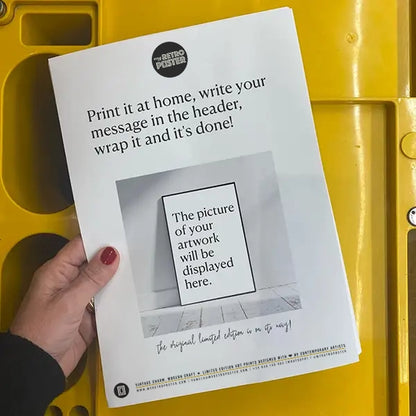 The Poster Gift Letter, A Thoughtful Gift, Ready Instantly