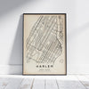 Oakland Retro Map Art Print by Cha, The Wanderer Maps™, limited edition black and white poster