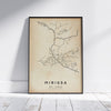 Mirissa Retro Map Art Print by Cha, The Wanderer Maps™, limited edition vintage map of Sri Lanka