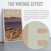 Closeup of the halftone effect on the Ibiza poster