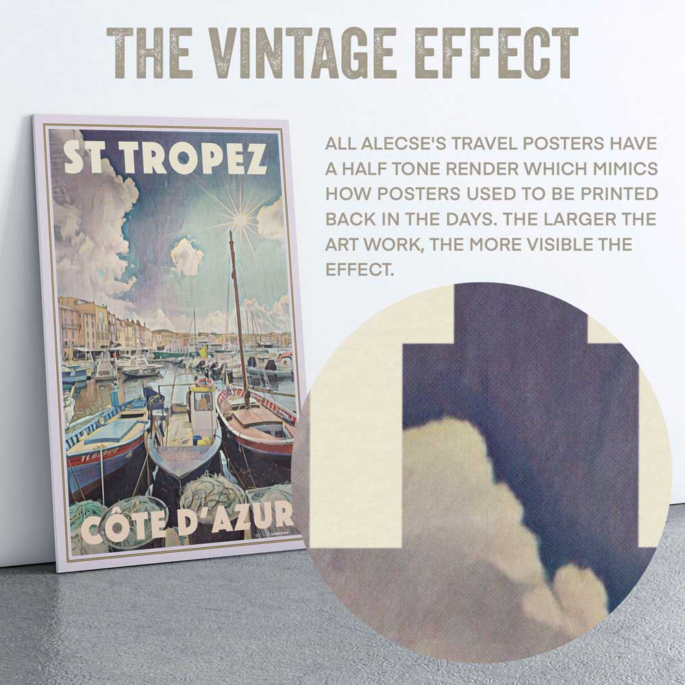 St Tropez Poster The Port