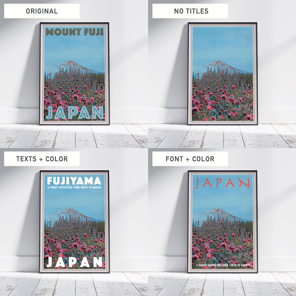 Personalize the texts/titles of a poster to make it totally unique and yours