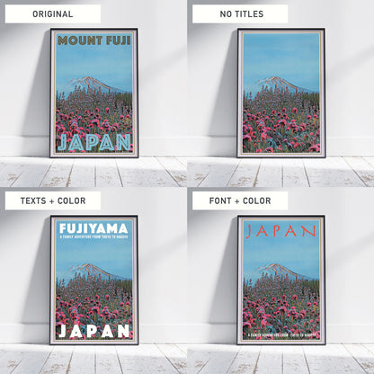 Personalize the texts/titles of a poster to make it totally unique and yours