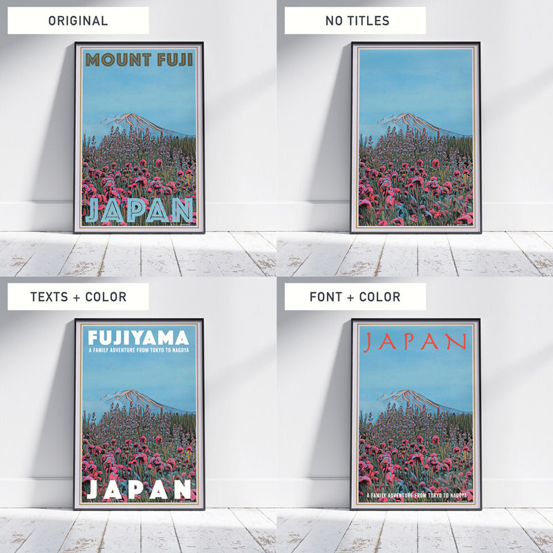 Personalize the texts/titles of a poster to make it totally unique and yours