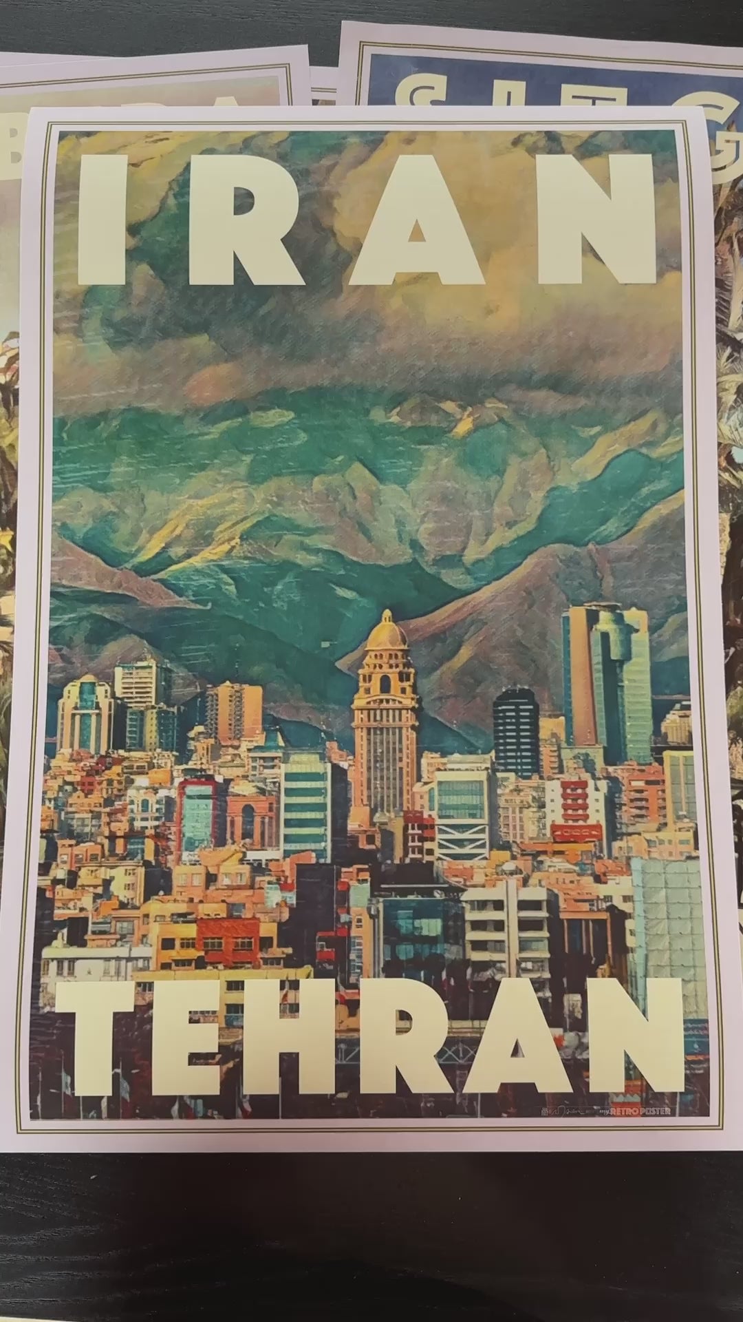 Tehran Panorama Poster Iran