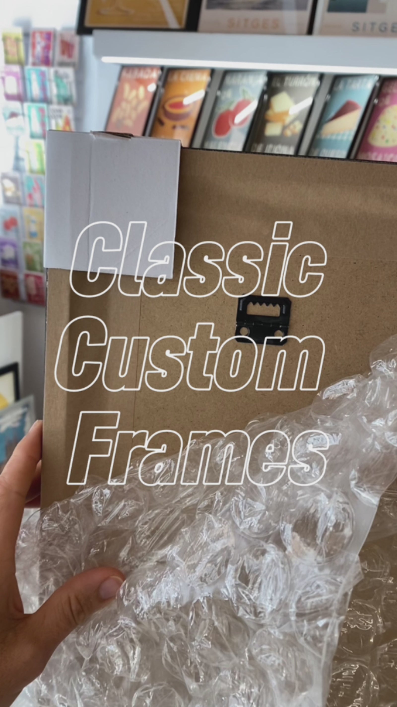 Clip presenting MyRetroPoster classic frames
