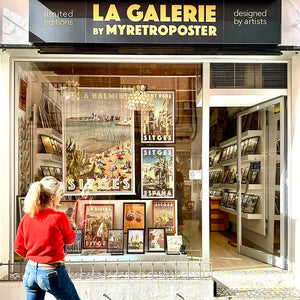 La Galerie by Myretroposter, our showroom in Sitges Barcelona, Spain