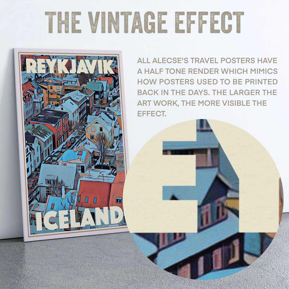 레이캬비크 포스터 아이슬란드