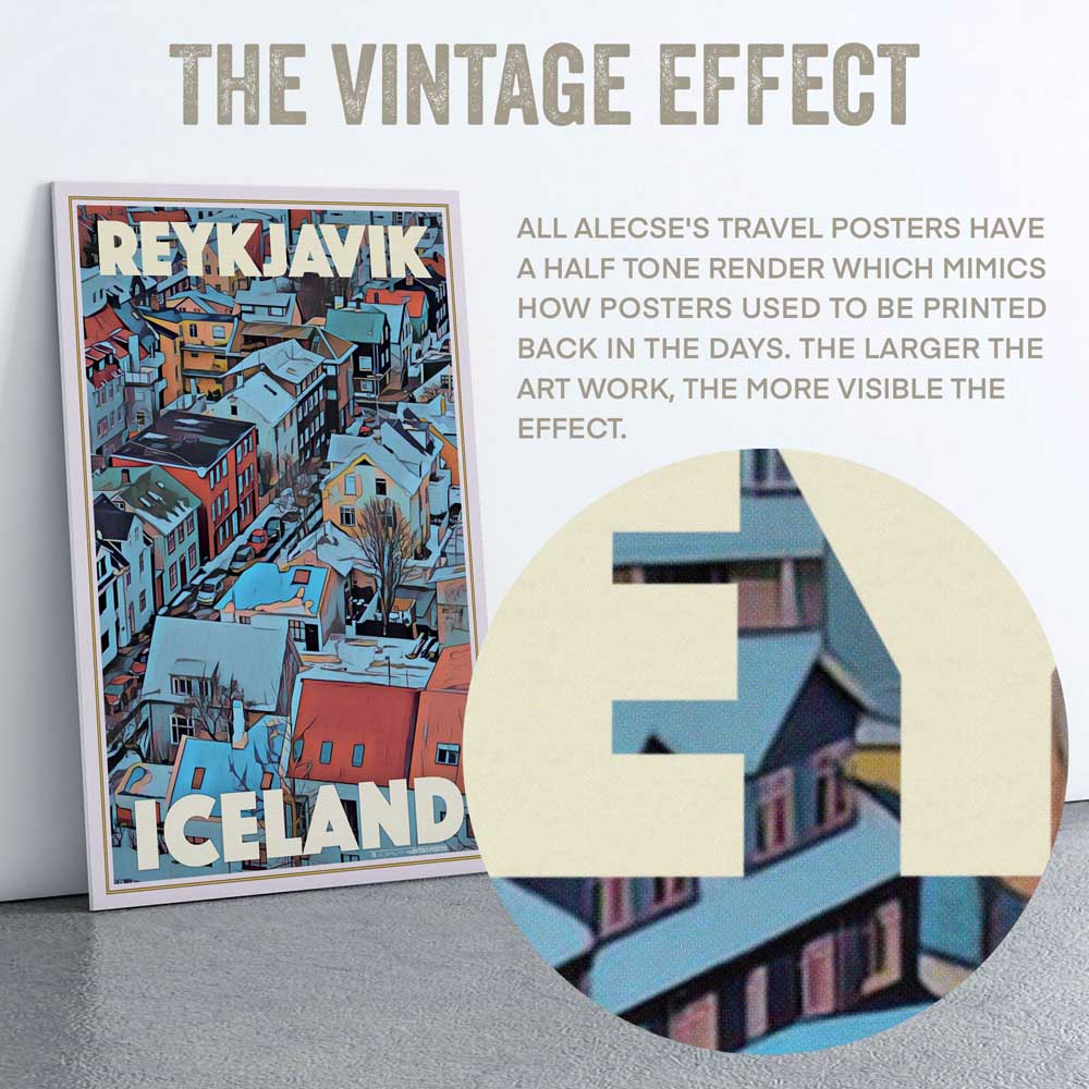 Poster di Reykjavik Islanda