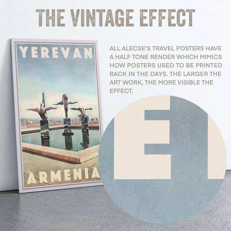 Close-up of the half-tone effect in the Yerevan poster by Alecse