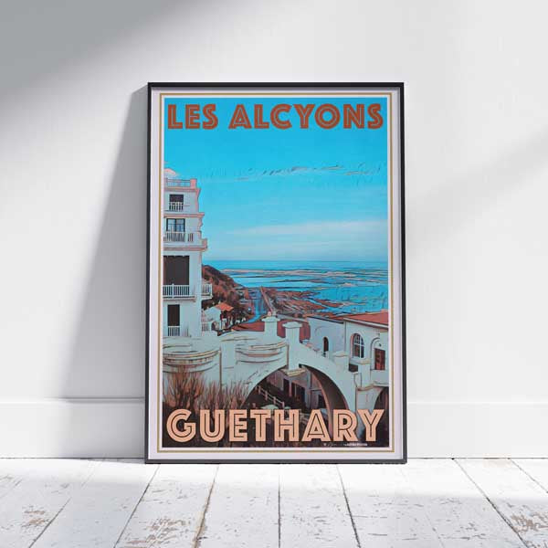 Guethary les Alcyons poster by Alecse