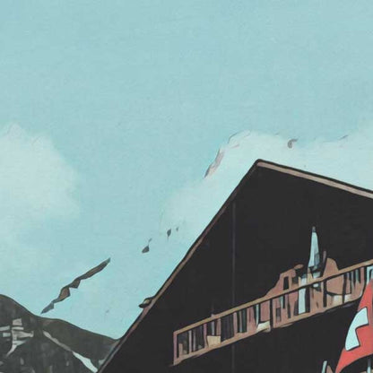 Affiche Verbier Hôtel Eden