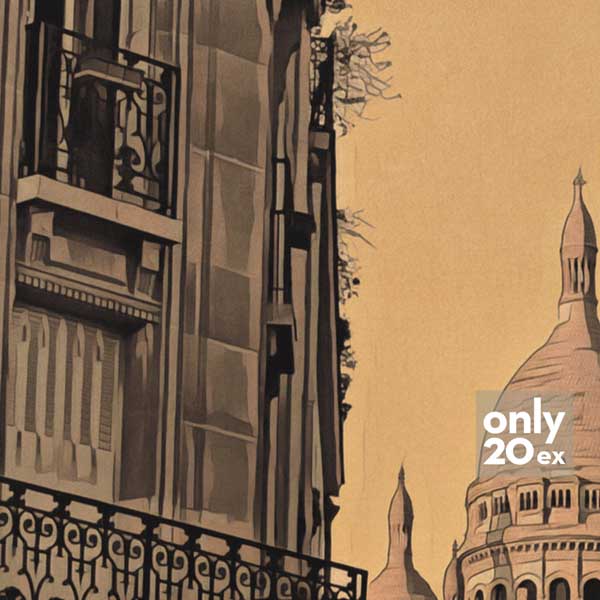 Details of MONTMARTRE Poster | 20ex only | Collector Edition Paris Poster
