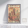 Boston poster Massachusetts by Alecse | Collector Edition 20ex