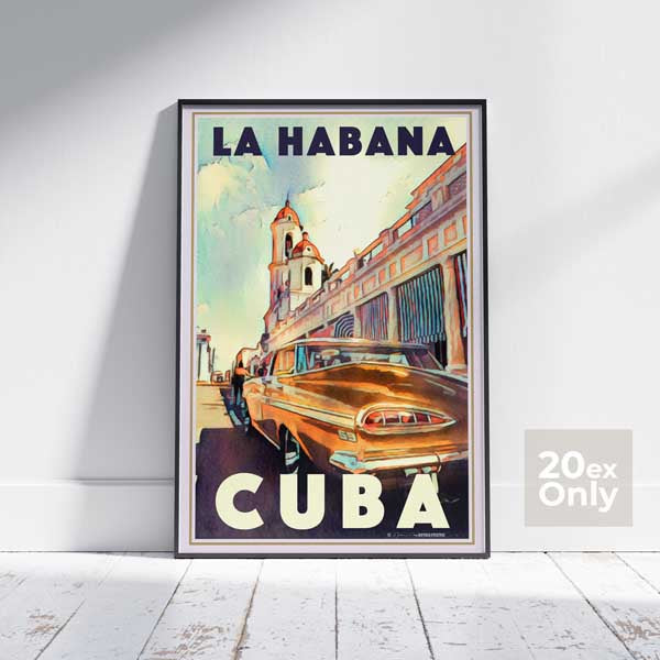 Affiche Cuba La Habana 59 par Alecse | Affiche de voyage Cuba édition collector | 50ex