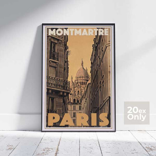 MONTMARTRE Poster | 20ex only | Collector Edition Paris Poster