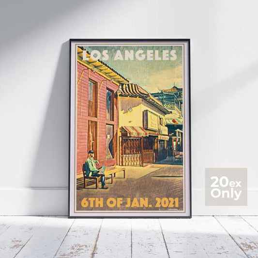 Affiche Los Angeles Allégorie par Alecse | Édition Collector 20ex