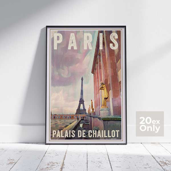 Affiche Paris Trocadéro Palais de Chaillot par Alecse