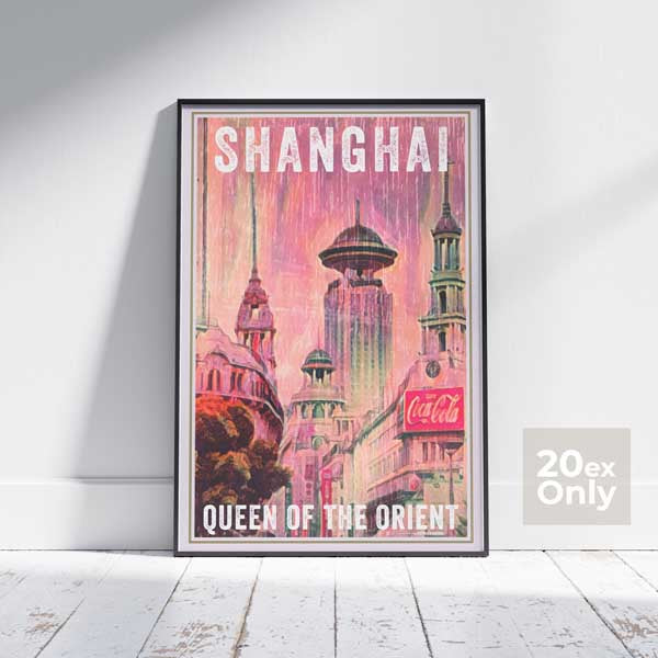 Affiche de Shanghai intitulée Shanghai Queen par Alecse