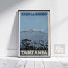 Affiche Kilimandjaro par Alecse | Édition Collector | Affiche de voyage en Tanzanie | 50ex