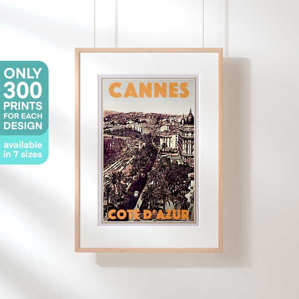 Limited Edition Cannes poster of la Croisette