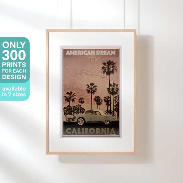 Limited Edition California Poster 300ex | American Dream by Alecse
