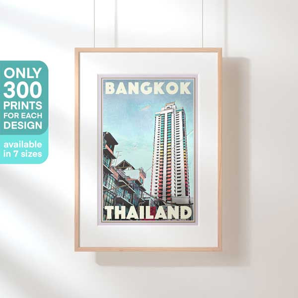 Limited Edition Bangkok poster by Alecse