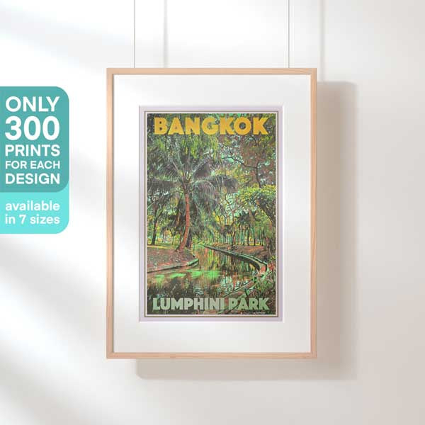 Limited Edition Bangkok poster by Alecse | Lumphini Park Print