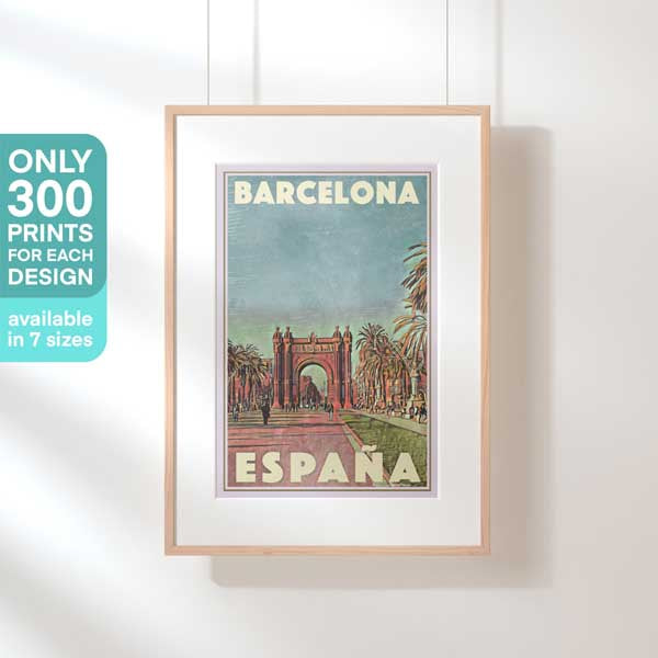 Limited Edition Barcelona poster | Arch Gate by Alecse