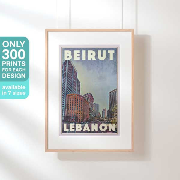 Beirut Travel Poster by Alecse | Limited Edition Lebanon poster
