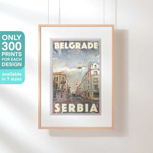 Limited Edition Belgrade poster | Serbia Travel Poster