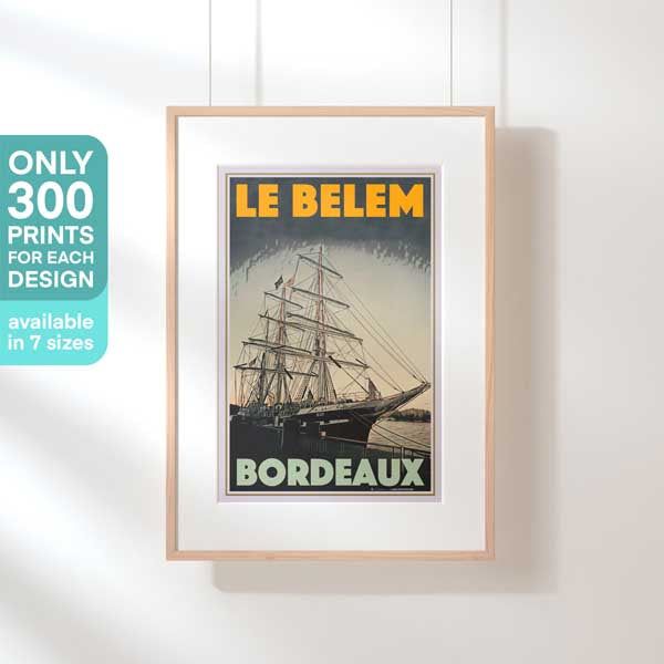 Limited Edition Nautical Poster of le Belem