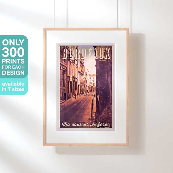 Limited Edition Bordeaux poster by Alecse