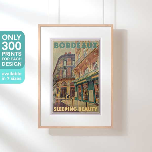 Limited Edition Bordeaux Vintage Poster | Sleeping Beauty by Alecse