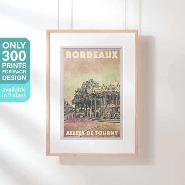 Affiche édition limitée Bordeaux | Allées de Tourny par Alecse