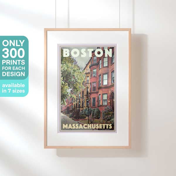 Limited Edition Boston poster | Red Bricks by Alecse
