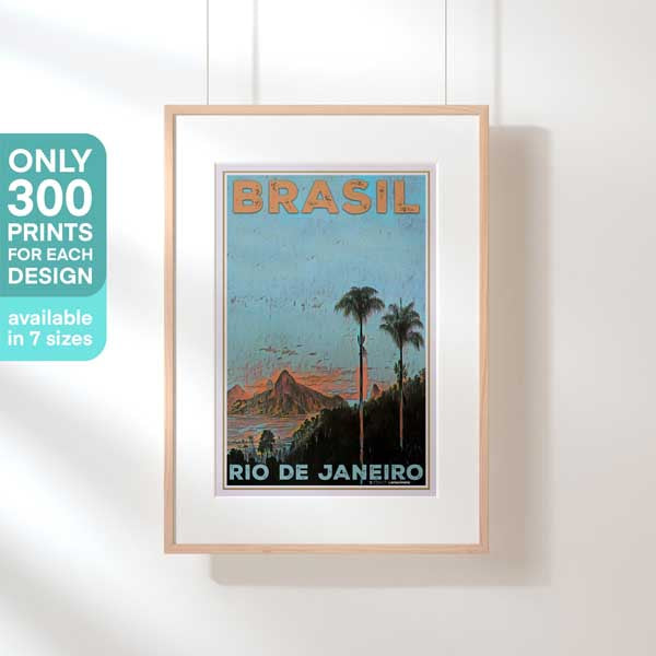 Affiche de voyage vintage en édition limitée du Brésil | Rio de Janeiro par ALecse