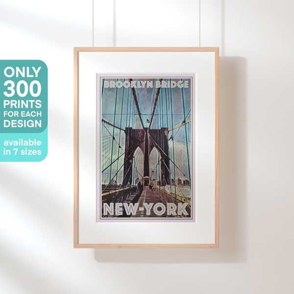 Impression en édition limitée du pont de Brooklyn de New York par Alecse | 300ex