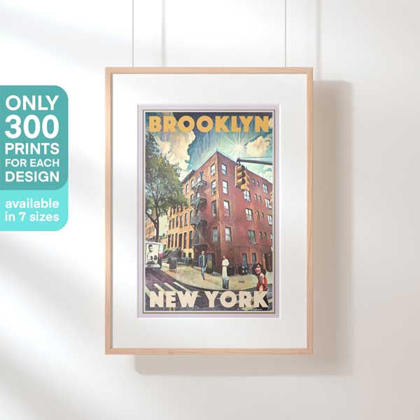 Limited Edition Brooklyn poster | Famous 5 featuring Michael Jordan, Mike Tyson, Jay Z, Priscilla Presley and Woody Allen