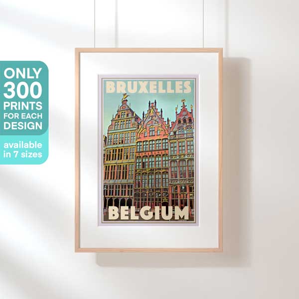 Limited Edition Brussels poster Bruxelles | Belgium