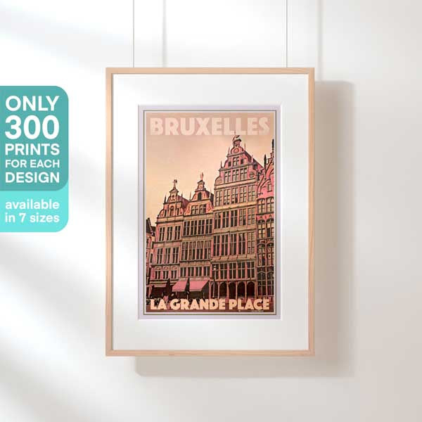 Limited Edition Brussels poster of Belgium