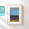 Panorama de l'affiche de Montréal en édition limitée, Canada Vintage Travel Poster par Alecse