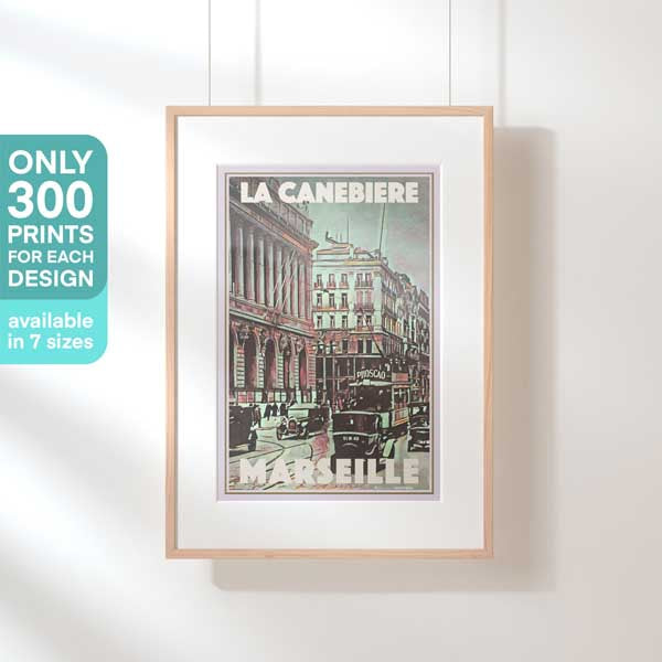 Limited Edition marseille Retro Poster | Canebiere Diptych 1 by ALecse